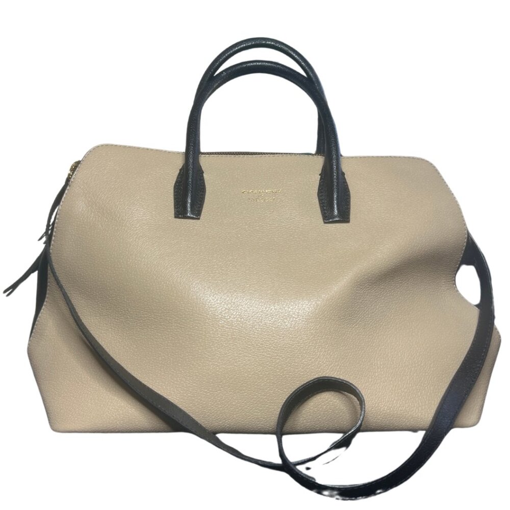 IACUCCI Made in Italy Leather 3 Compartment Handbag